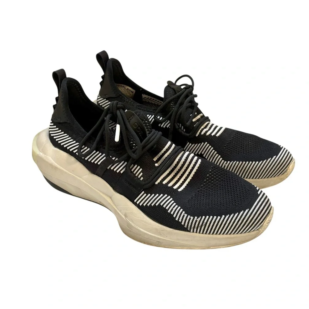 Sorel Womens Size 10 Black White Explorer Defy Low Sneaker Outdoor Active Travel